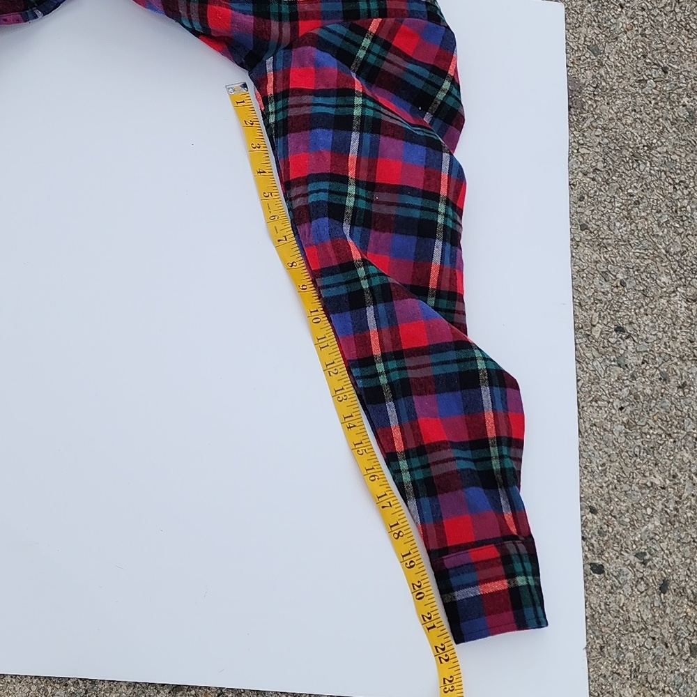 Vermont Flannel Co Plaid Flannel Button-Up Shirt in Red, Blue, Green Medium - Picture 15 of 15